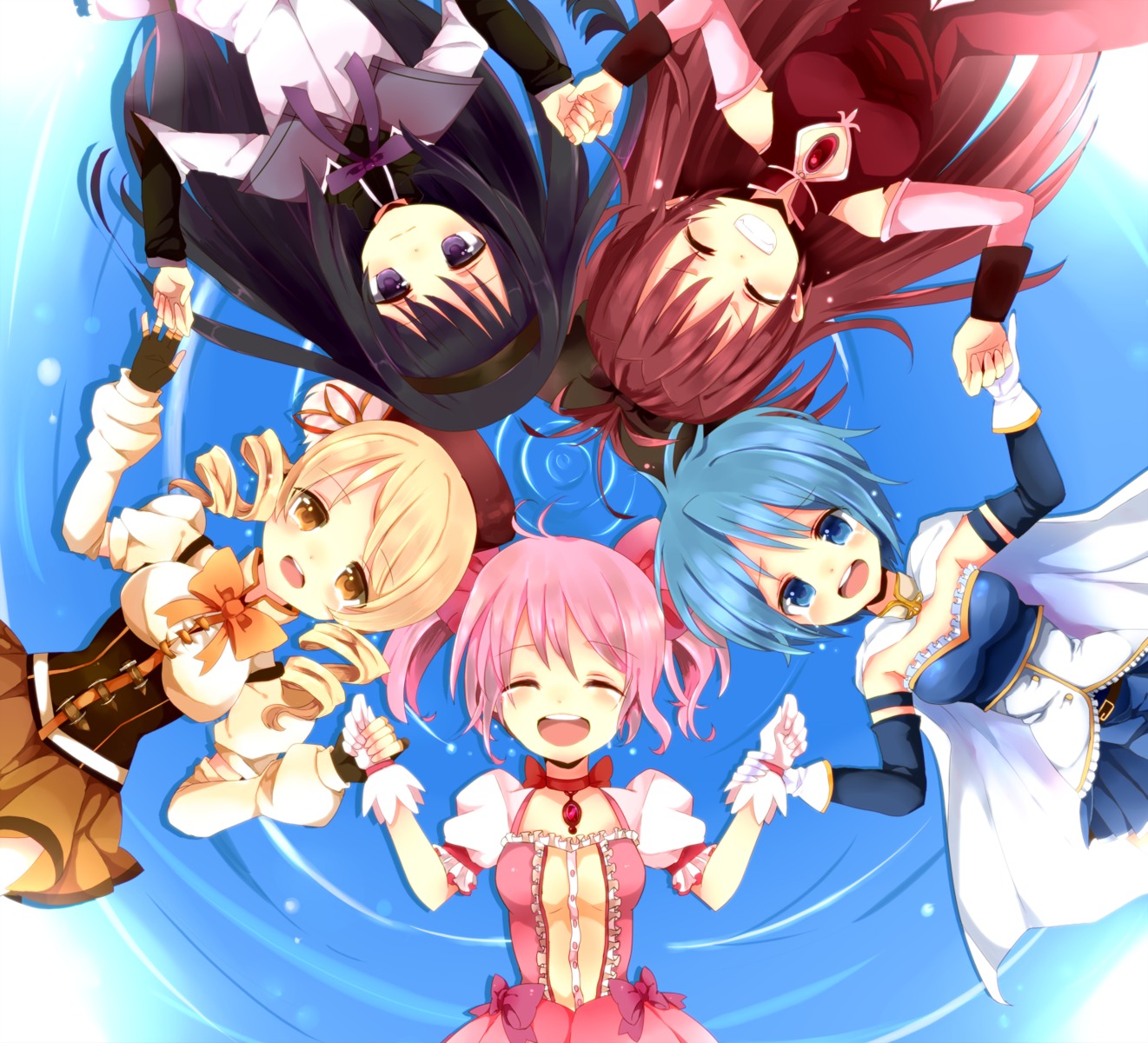 akemi_homura dress inazuma-panko kaname_madoka miki_sayaka puella_magi_madoka_magica sakura_kyouko tomoe_mami