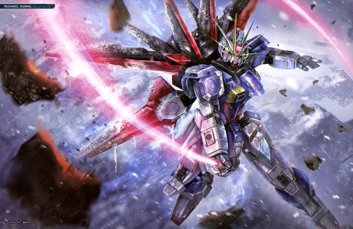 force_impulse_gundam gundam gundam_seed gundam_seed_destiny mecha sword