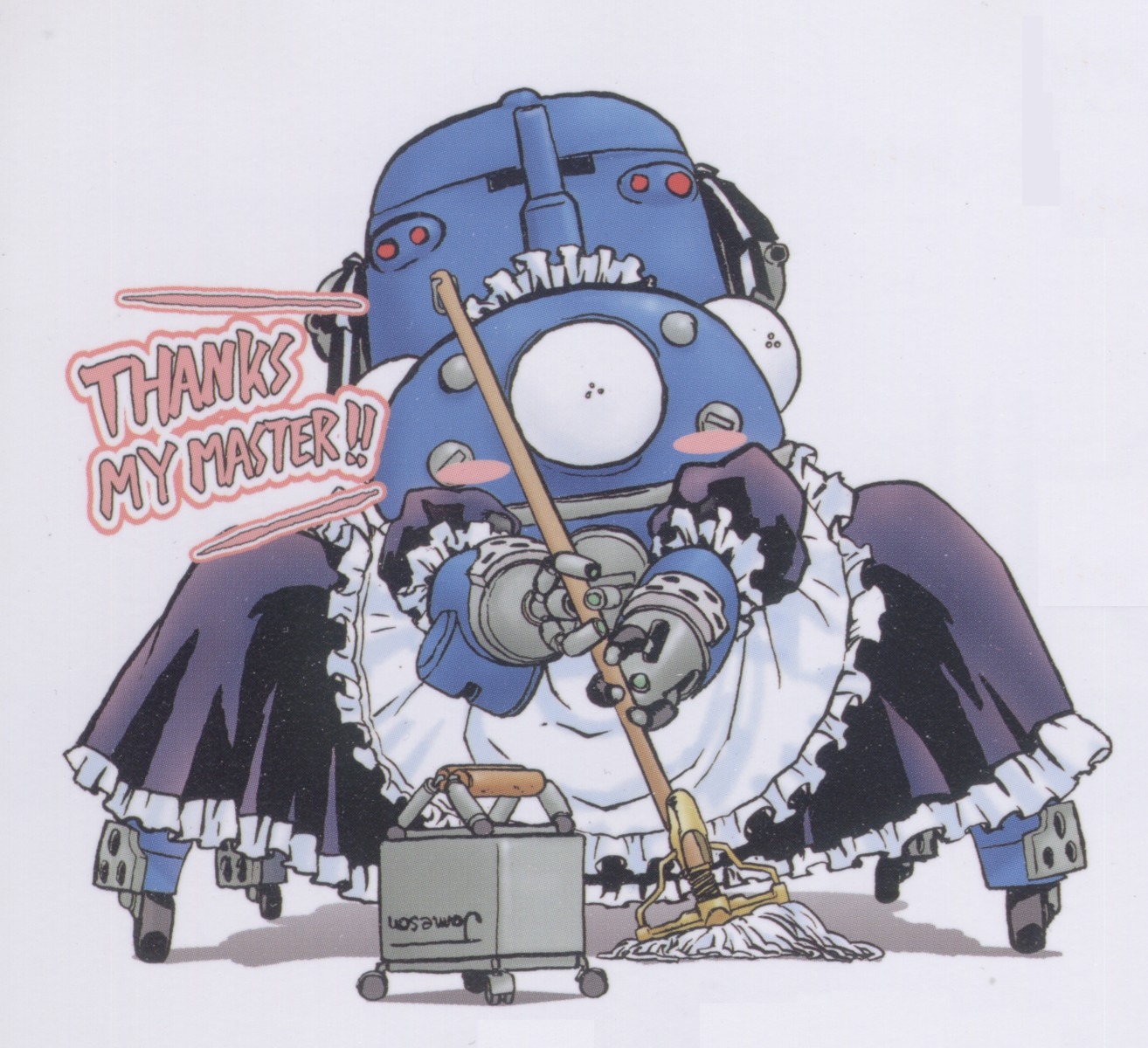 ghost_in_the_shell maid mecha screening shirow_masamune tachikoma