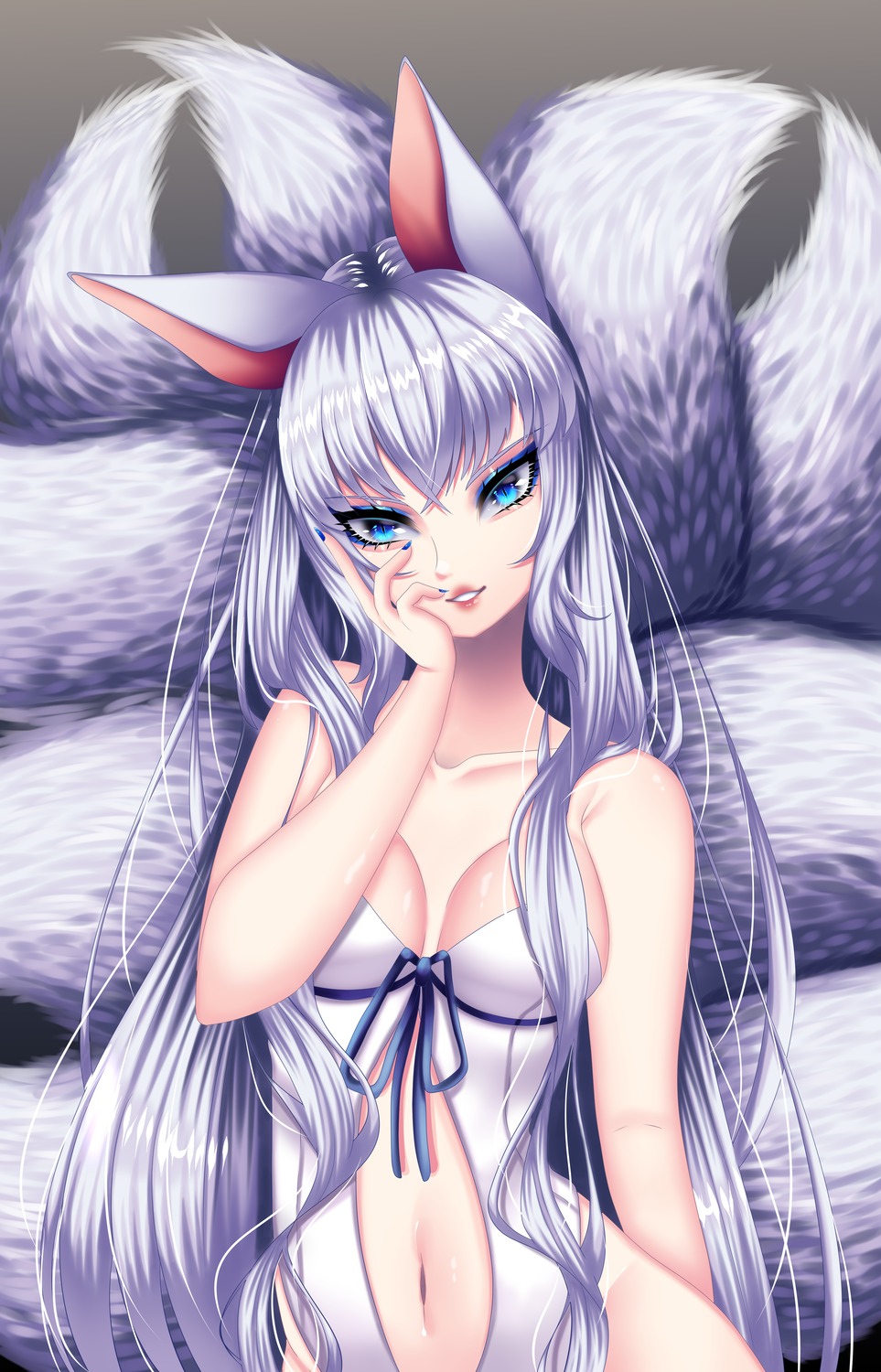 animal_ears kitsune leotard tagme tail