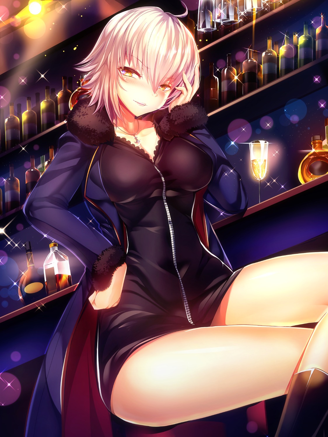 cleavage fate/grand_order jeanne_d'arc jeanne_d'arc_(alter)_(fate) silly