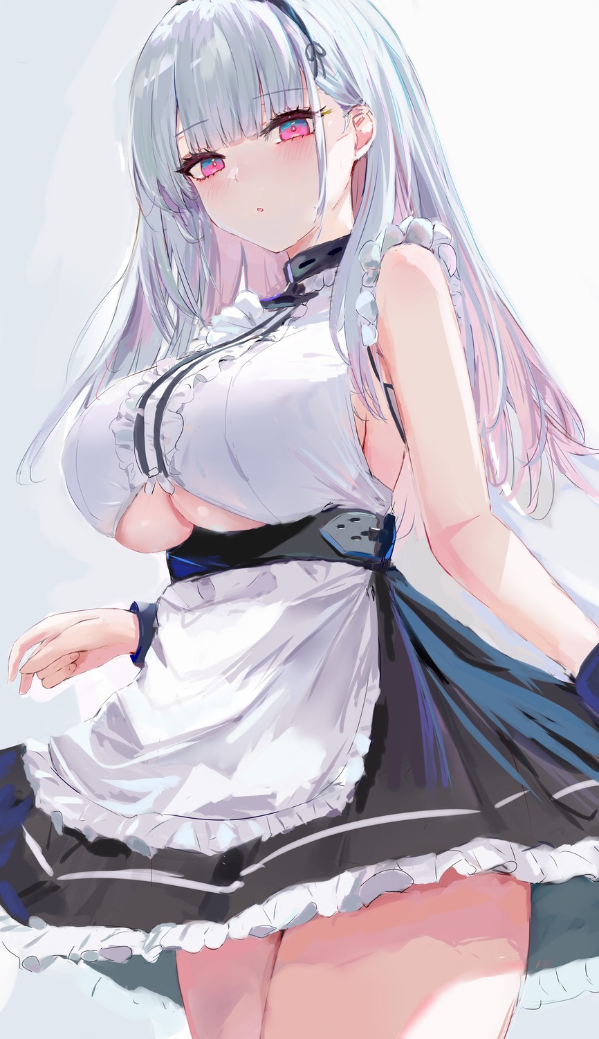 azur_lane dido_(azur_lane) lshiki maid no_bra