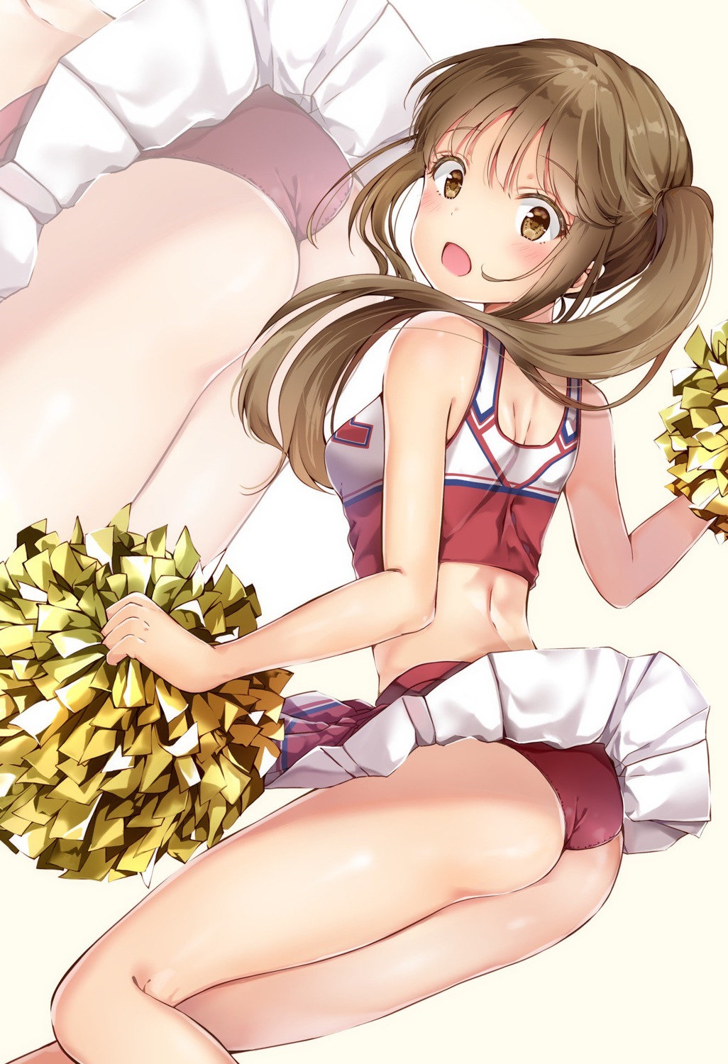 ass cheerleader pantsu skirt_lift yoshida_iyo