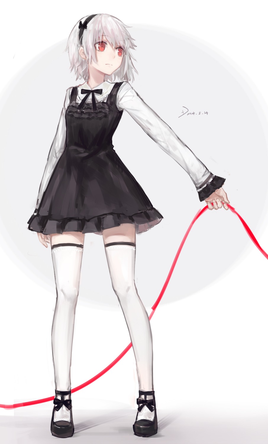 +)_(liu997139467) dress stockings thighhighs watercolor