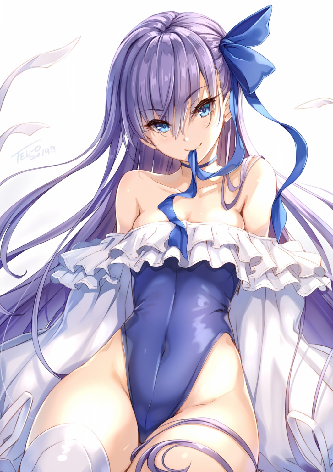 cleavage fate/grand_order fate/stay_night meltryllis swimsuits tel-o thighhighs