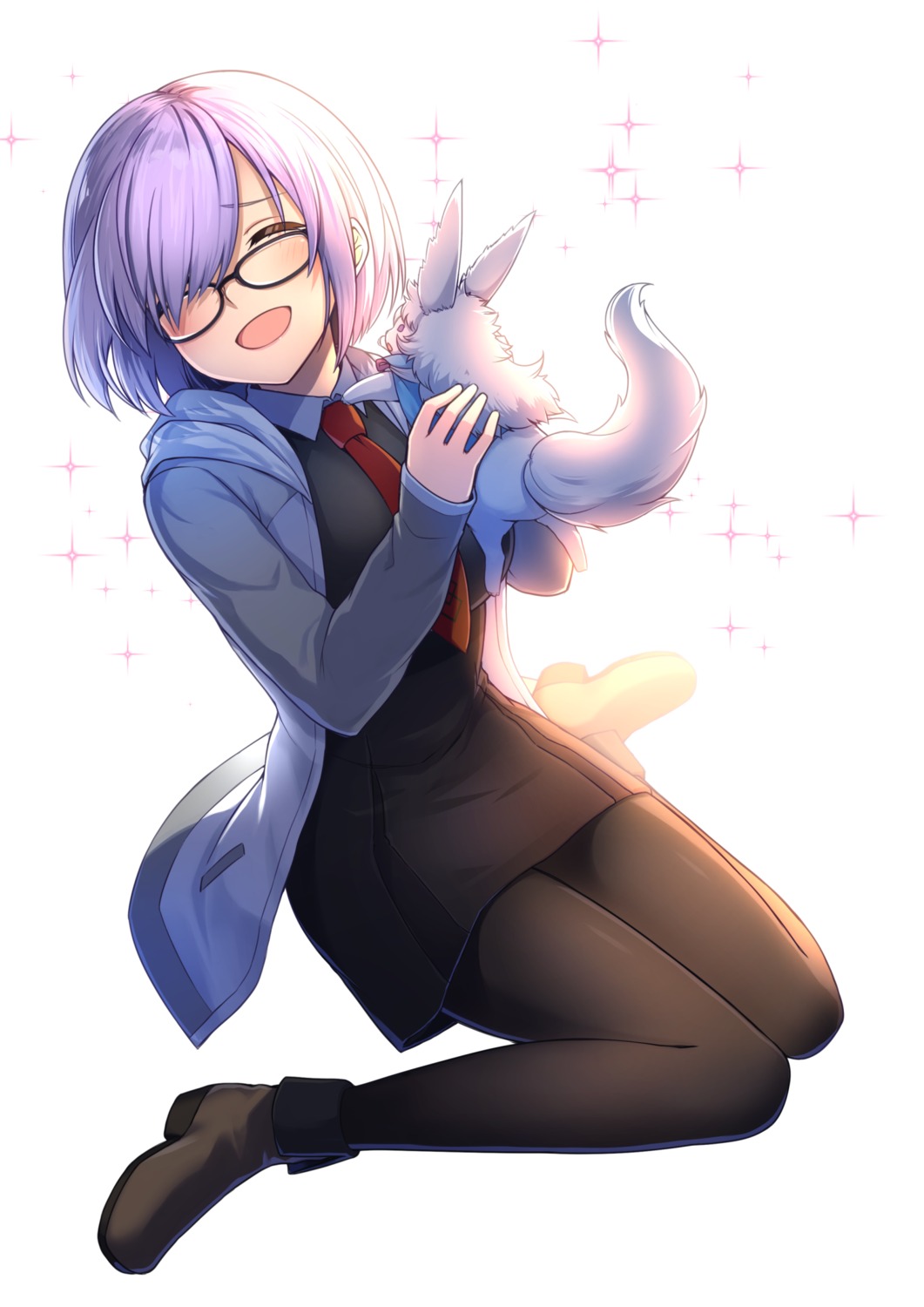 fate/grand_order heels mash_kyrielight megane oyaji_kusa pantyhose