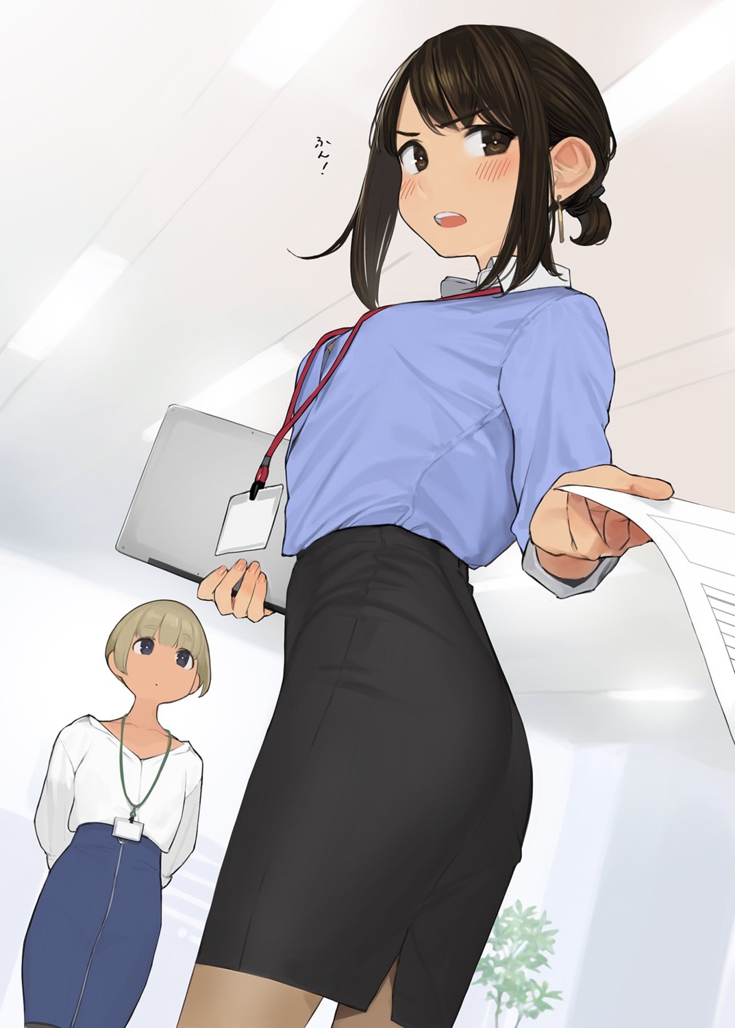 ass dress_shirt ganbare_douki-chan yom