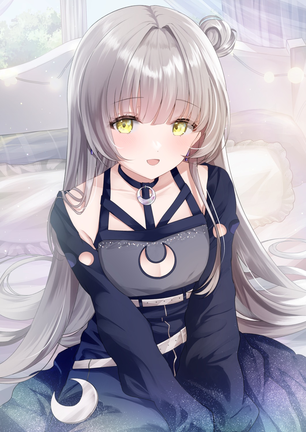 cleavage indie_virtual_youtuber kurage_cc tsukimiya_selene