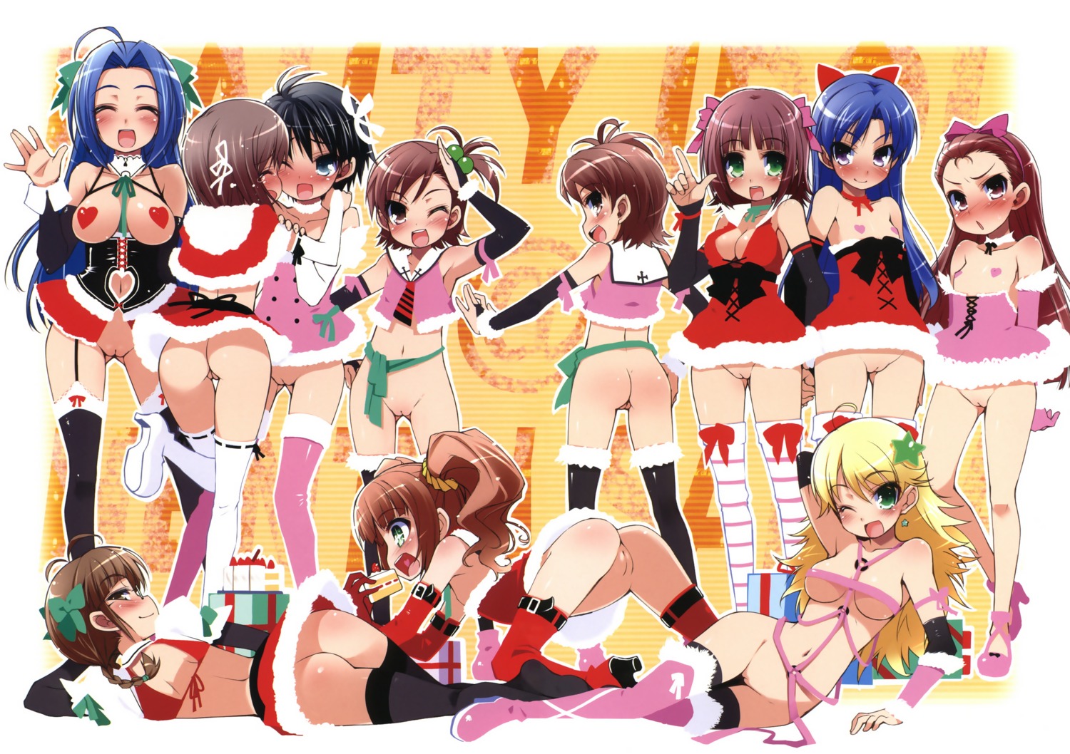 akizuki_ritsuko amami_haruka ass bottomless fixed futami_ami futami_mami haga_yui hagiwara_yukiho hoshii_miki kikuchi_makoto kisaragi_chihaya loli minase_iori miura_azusa pasties pussy takatsuki_yayoi the_idolm@ster thighhighs uncensored