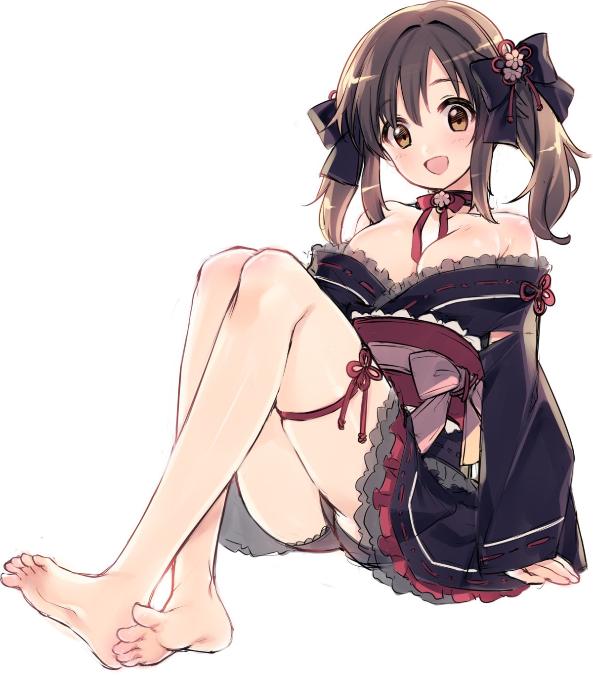 cleavage feet kuronell lolita_fashion pantsu wa_lolita