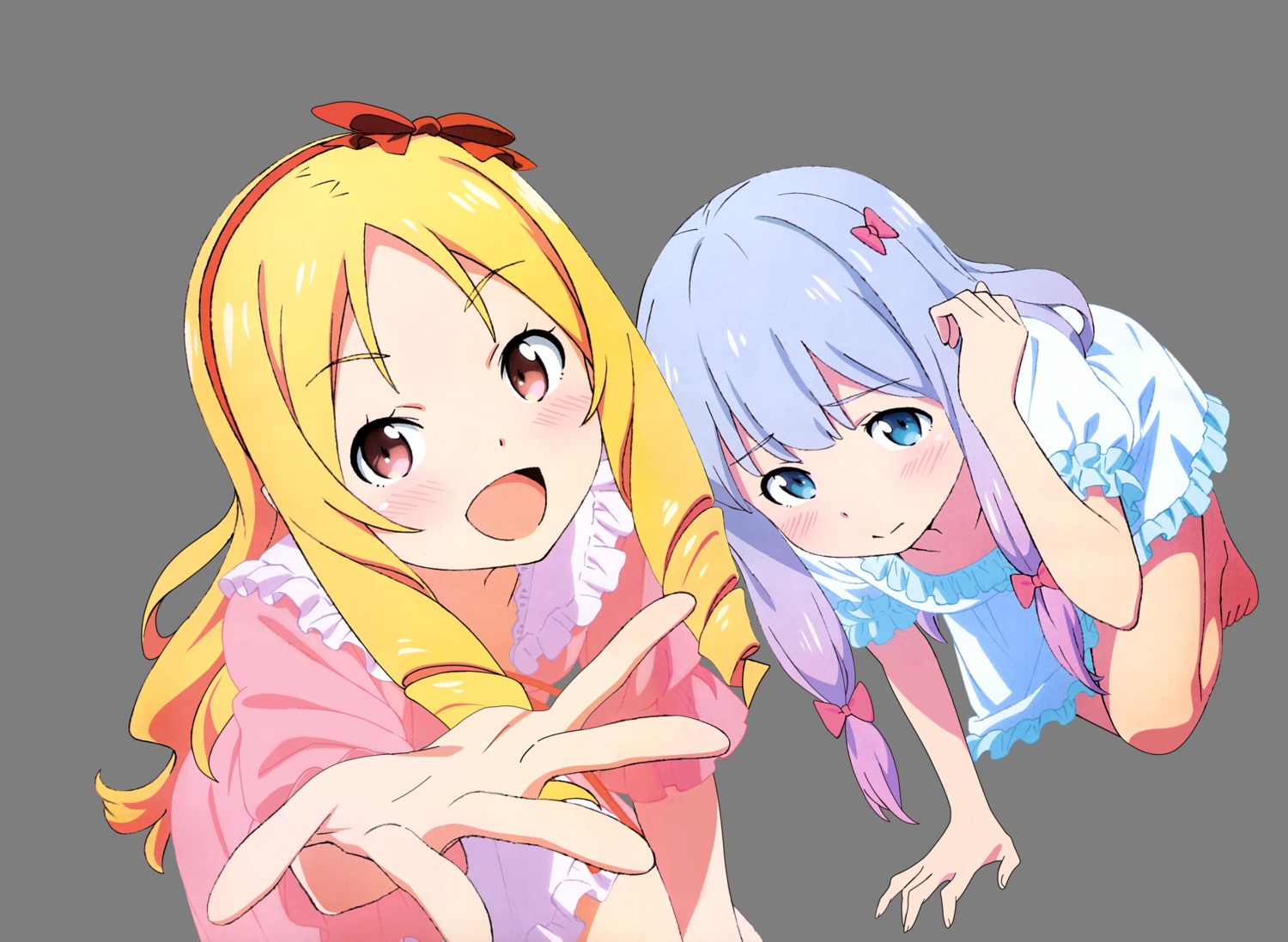 eromanga-sensei izumi_sagiri pajama takata_akira transparent_png yamada_elf