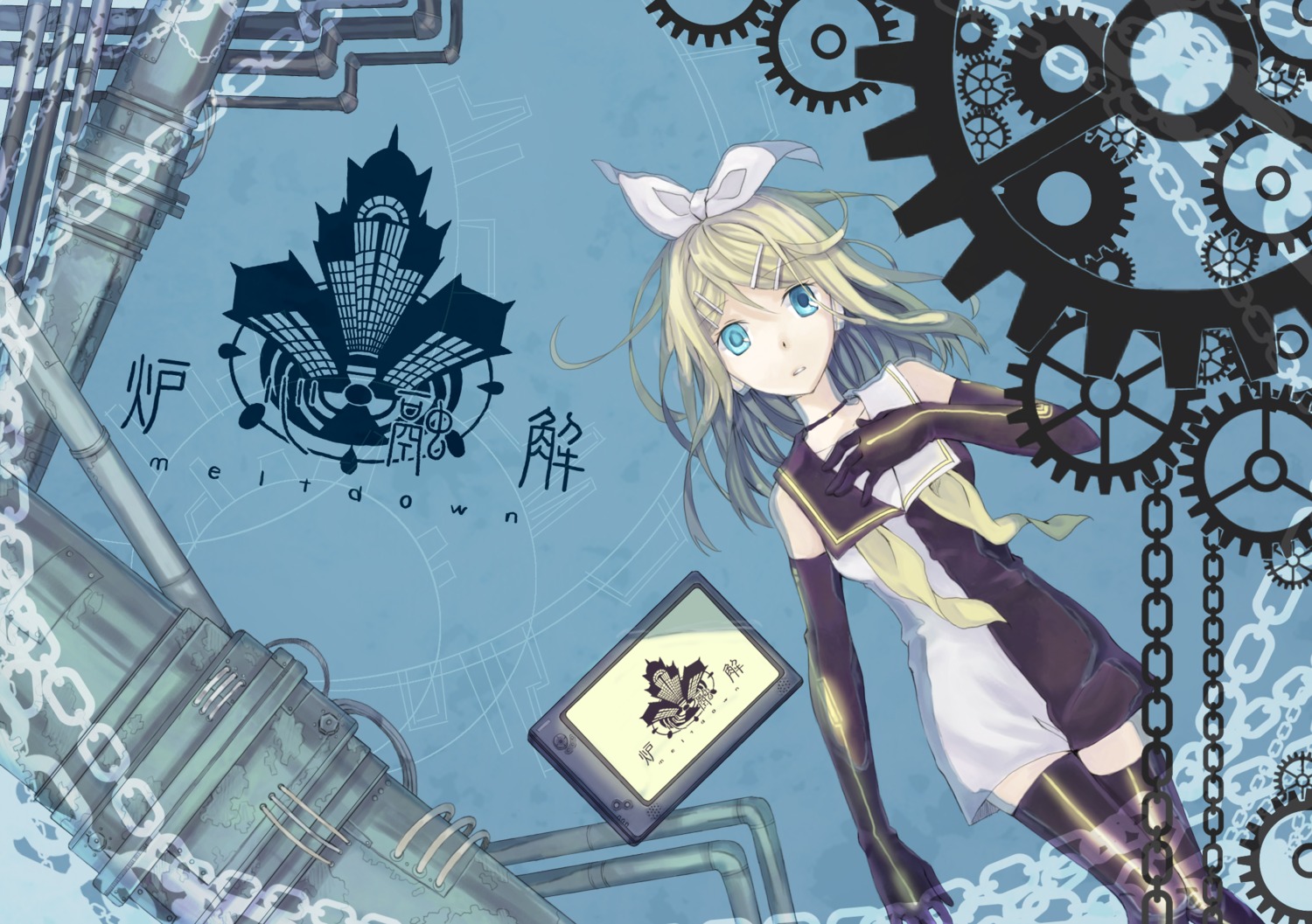 kagamine_rin kasugasono meltdown_(vocaloid) vocaloid