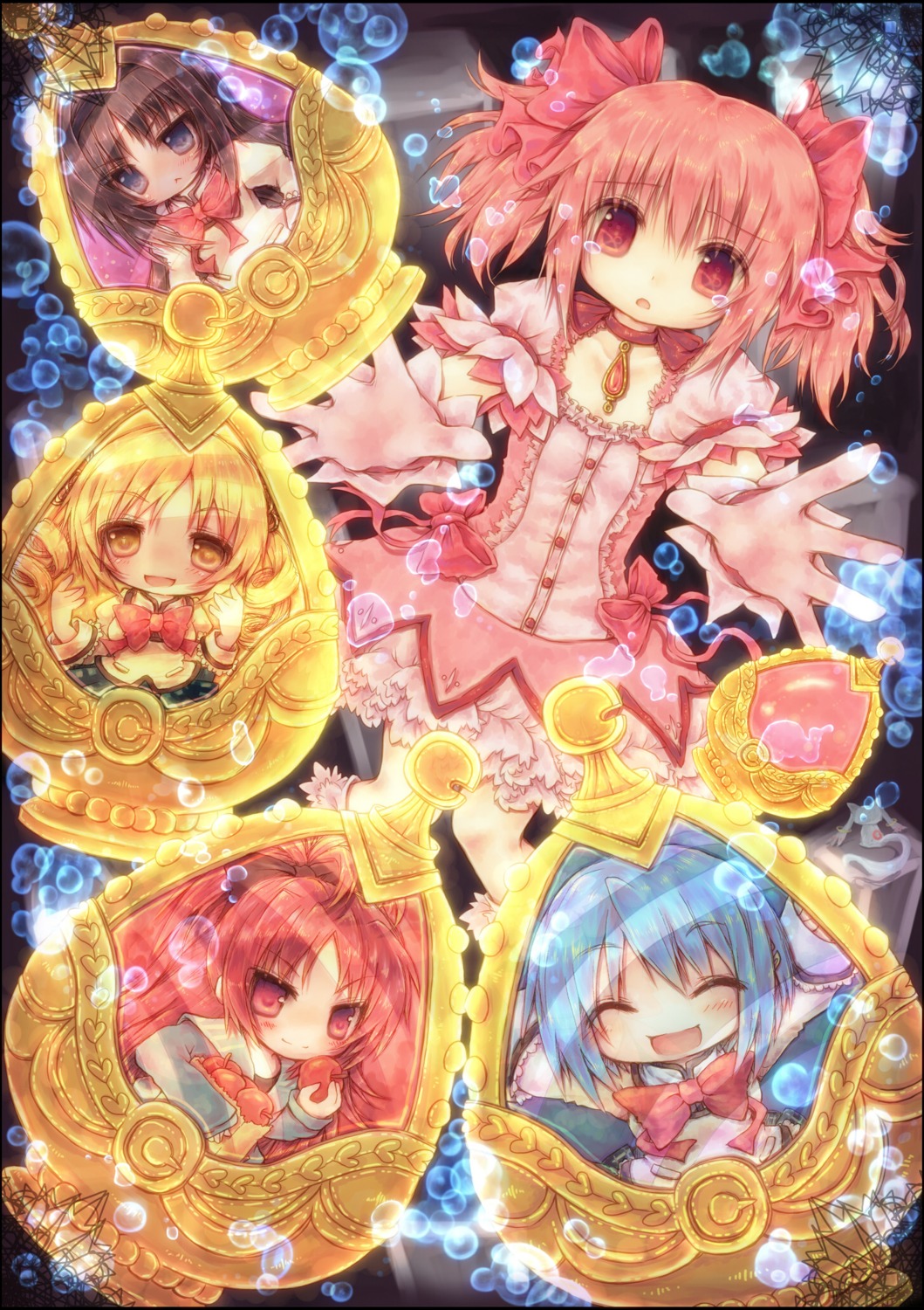 akemi_homura kabocha_usagi kaname_madoka miki_sayaka puella_magi_madoka_magica sakura_kyouko tomoe_mami