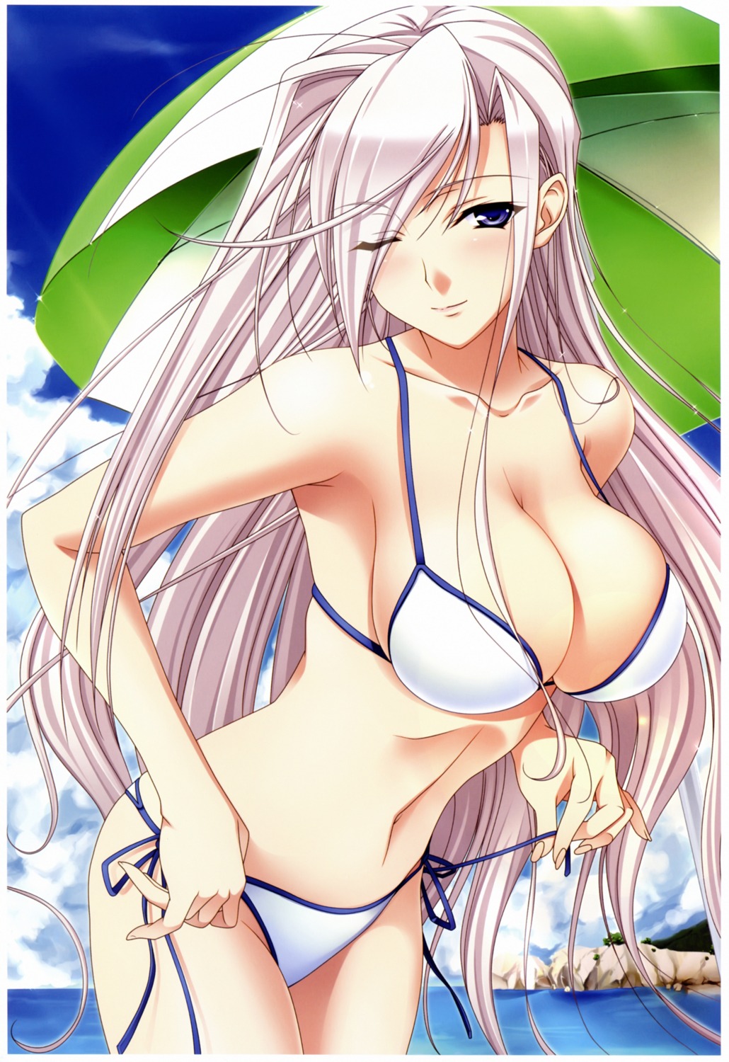 bikini charlotte_hazelrink cleavage komori_kei princess_lover! ricotta swimsuits