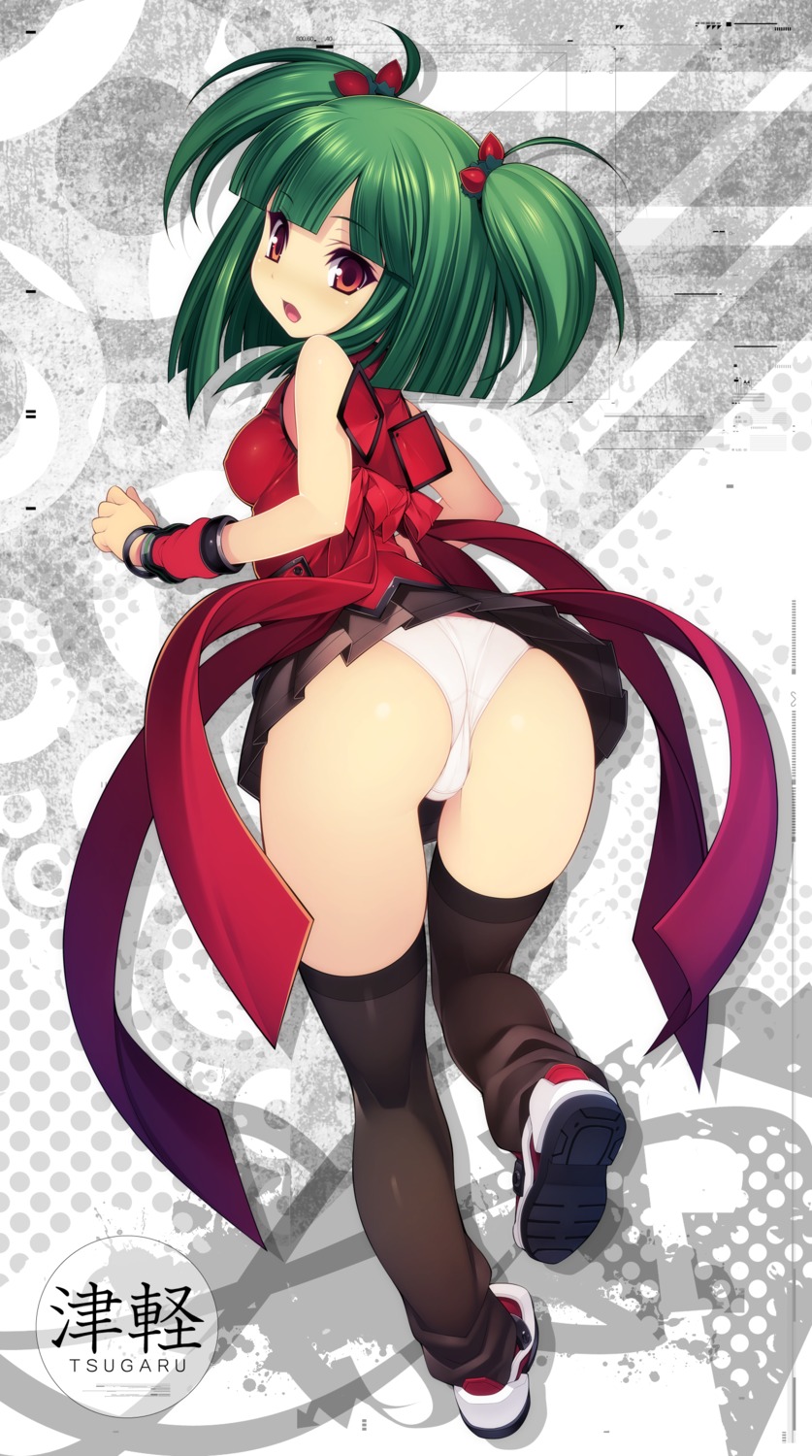 ass beatmania beatmania_iidx cameltoe kinoshita_ichi pantsu thighhighs tsugaru