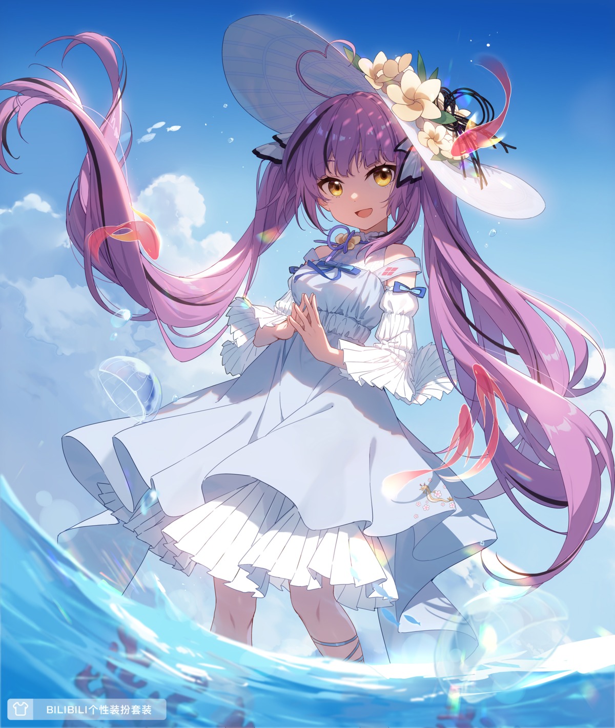 chucolala dress otome_oto otome_oto_(channel) skirt_lift slyvia watermark wet