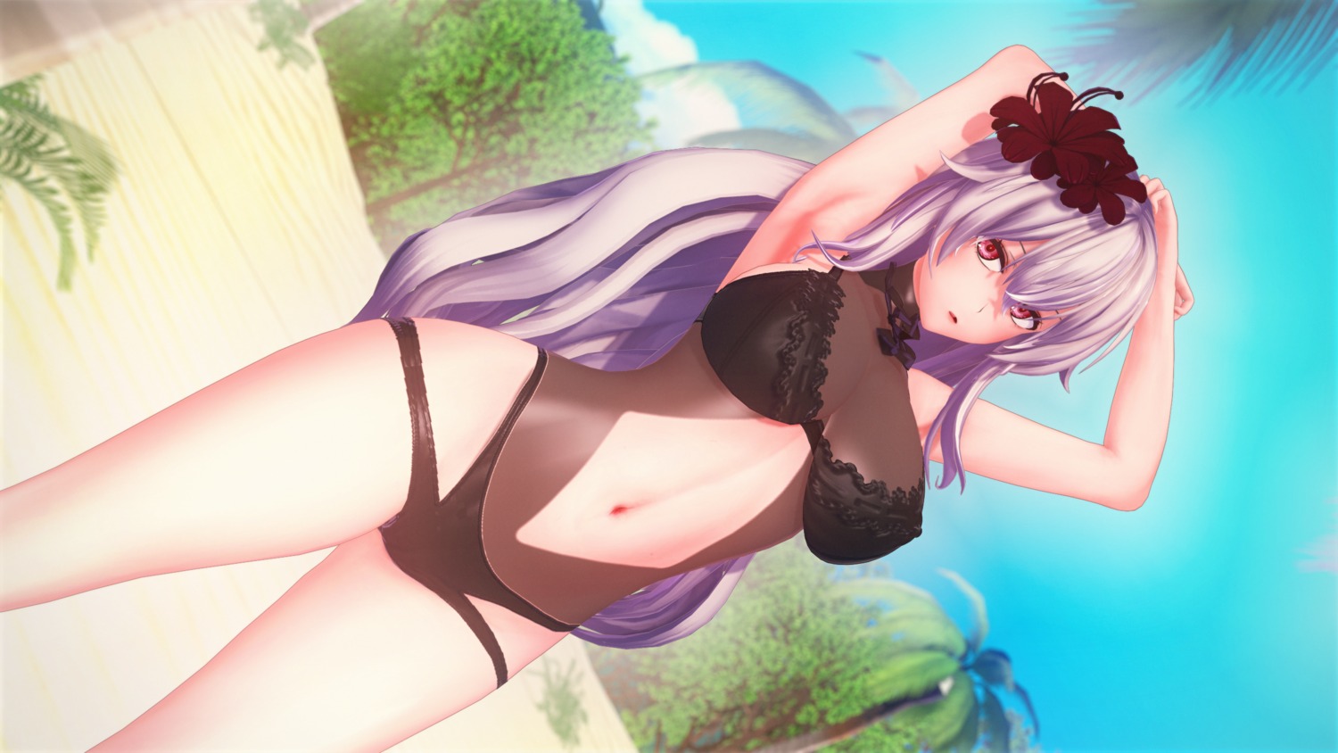 azur_lane graf_zeppelin_(azur_lane) hoksi see_through swimsuits wallpaper