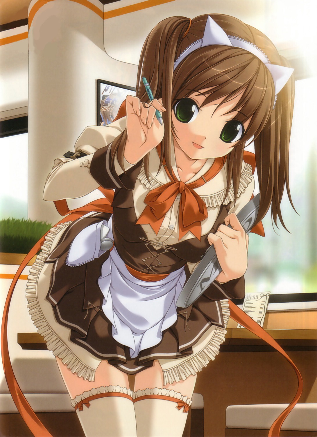 errors koku thighhighs waitress