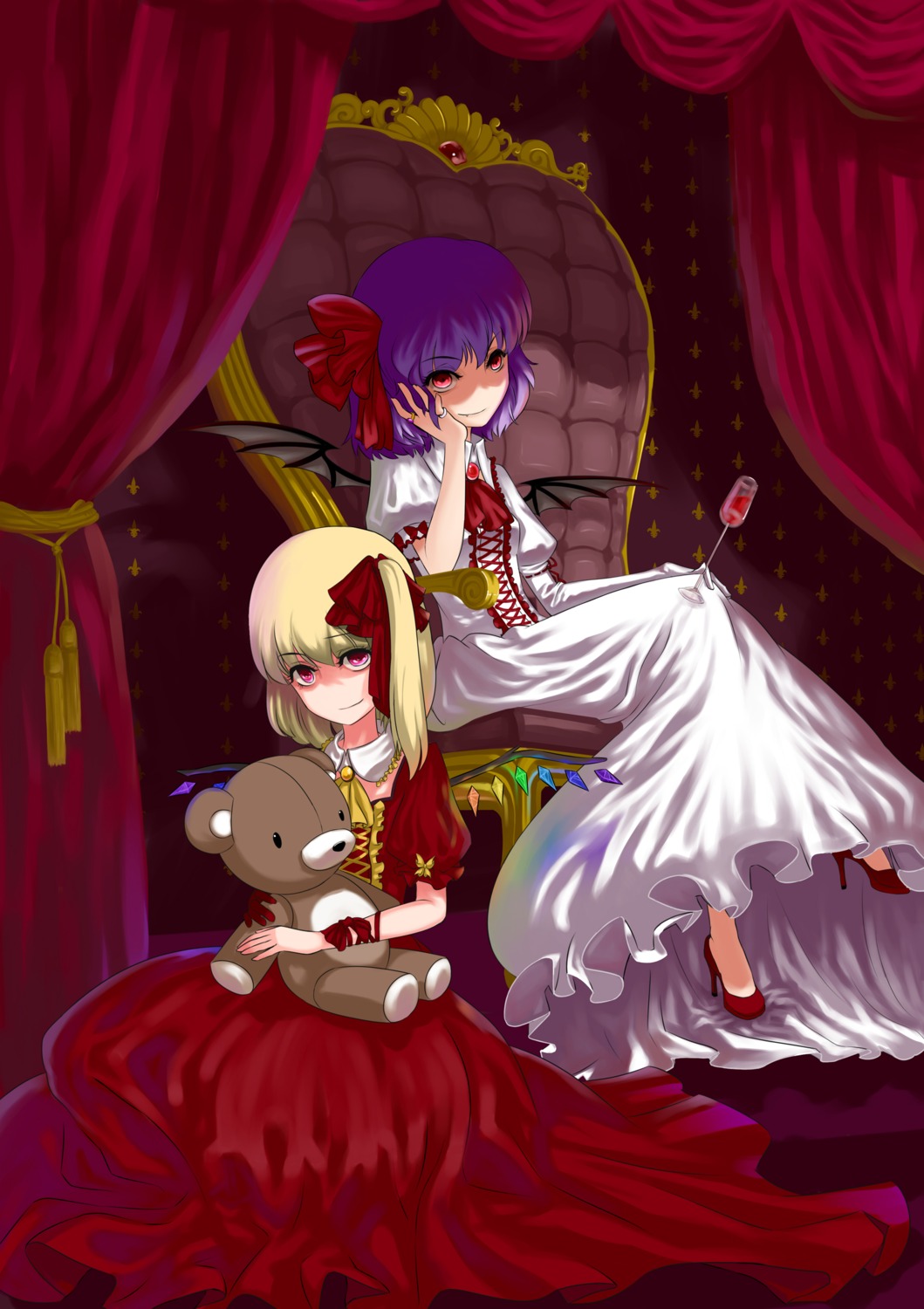 flandre_scarlet orangec remilia_scarlet touhou