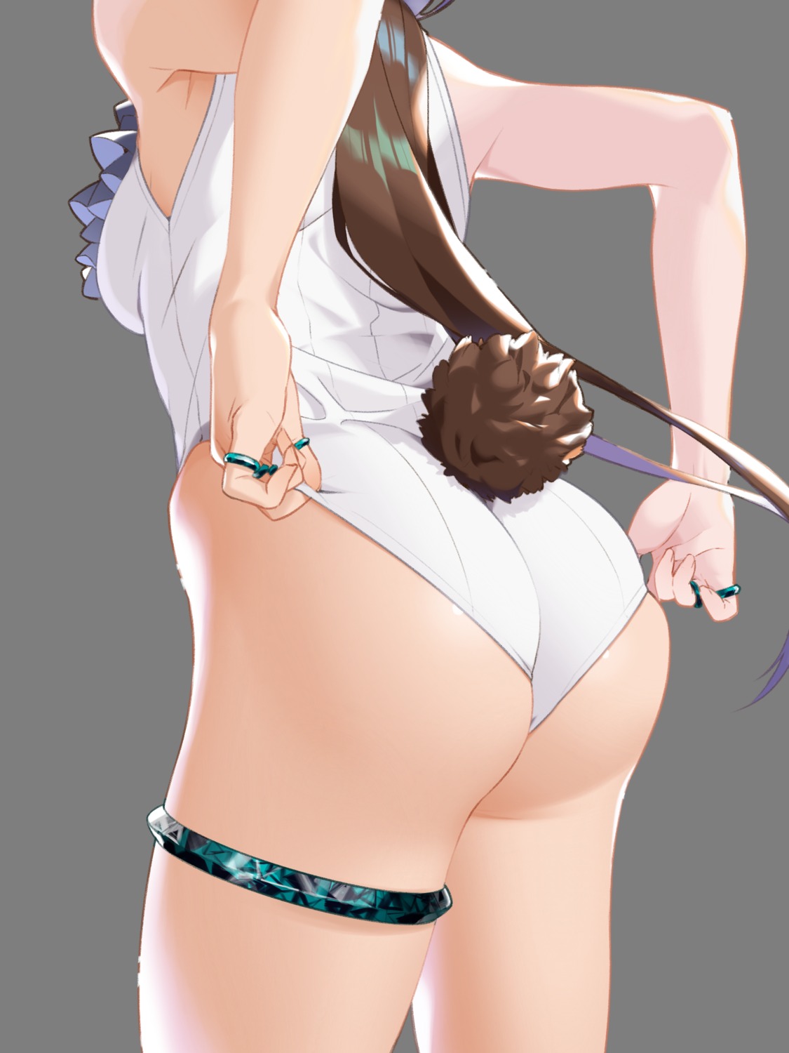 amiya_(arknights) arknights ass bunny_girl garter shikaemon tail