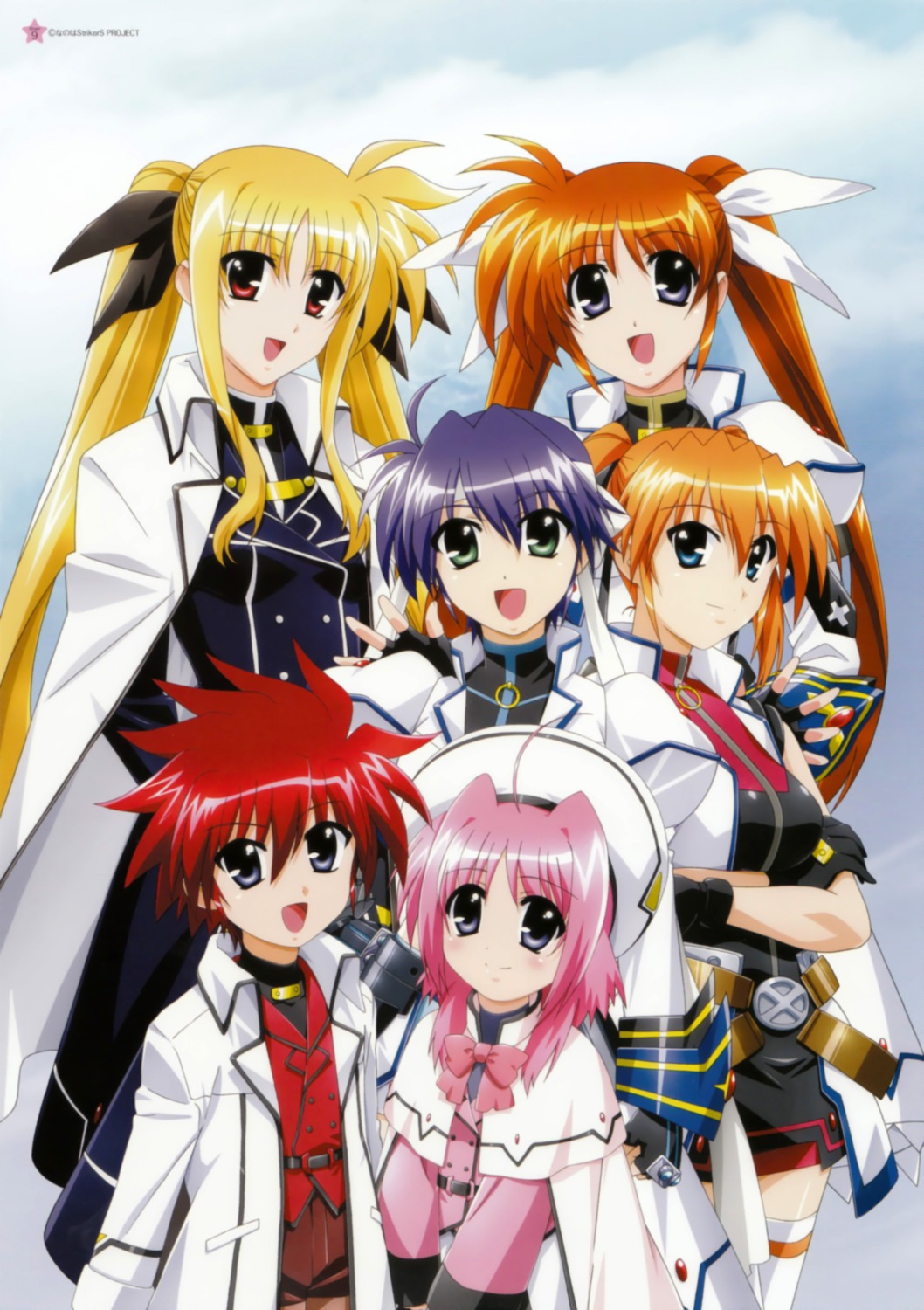 caro_ru_lushe erio_mondial fate_testarossa mahou_shoujo_lyrical_nanoha mahou_shoujo_lyrical_nanoha_strikers okuda_yasuhiro subaru_nakajima takamachi_nanoha teana_lanster