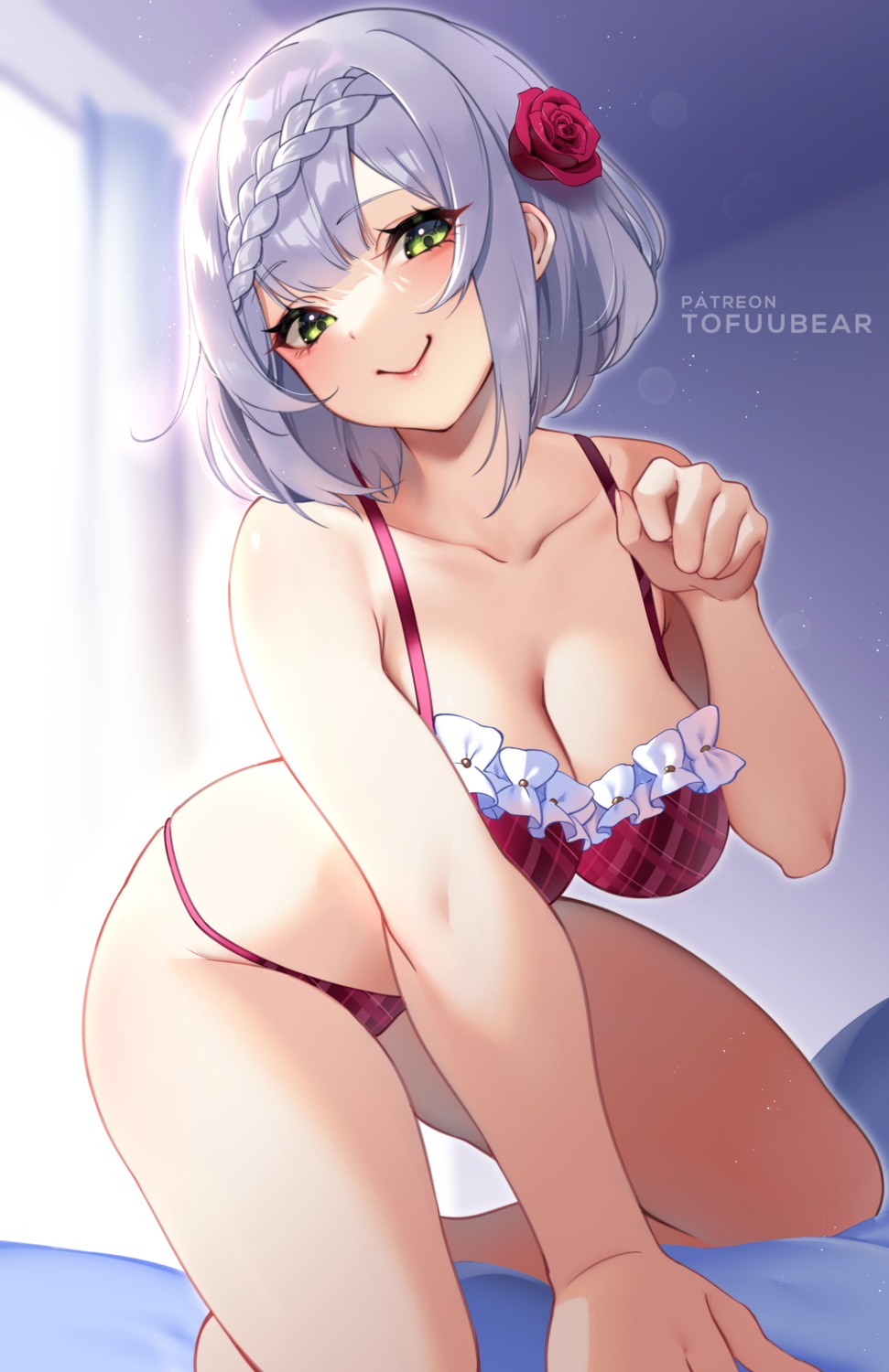 bra genshin_impact noelle_(genshin_impact) pantsu tofuubear