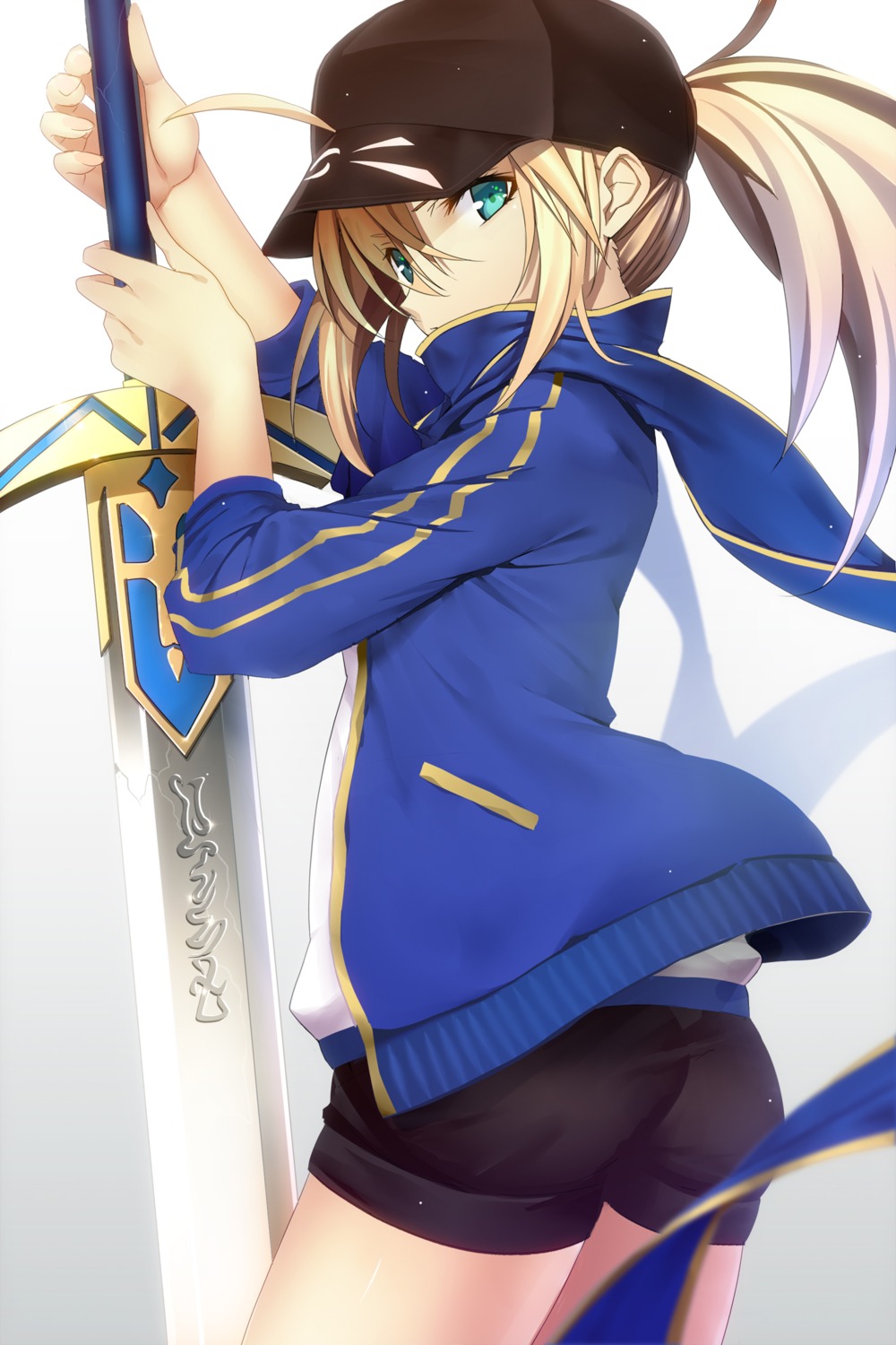 ass fate/grand_order heroine_x machimura_komori sword
