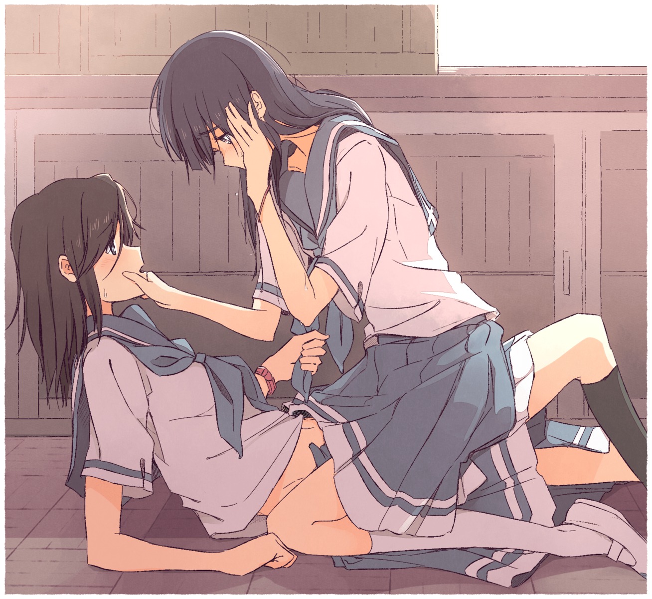 Hentai yuri under the table фото 104