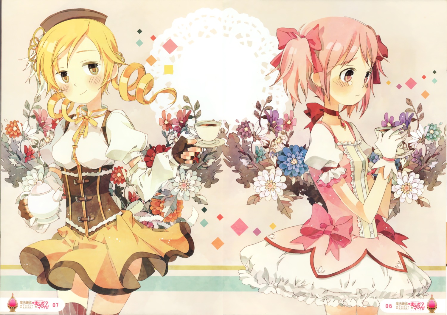 binch crease fixme kaname_madoka puella_magi_madoka_magica thighhighs tomoe_mami