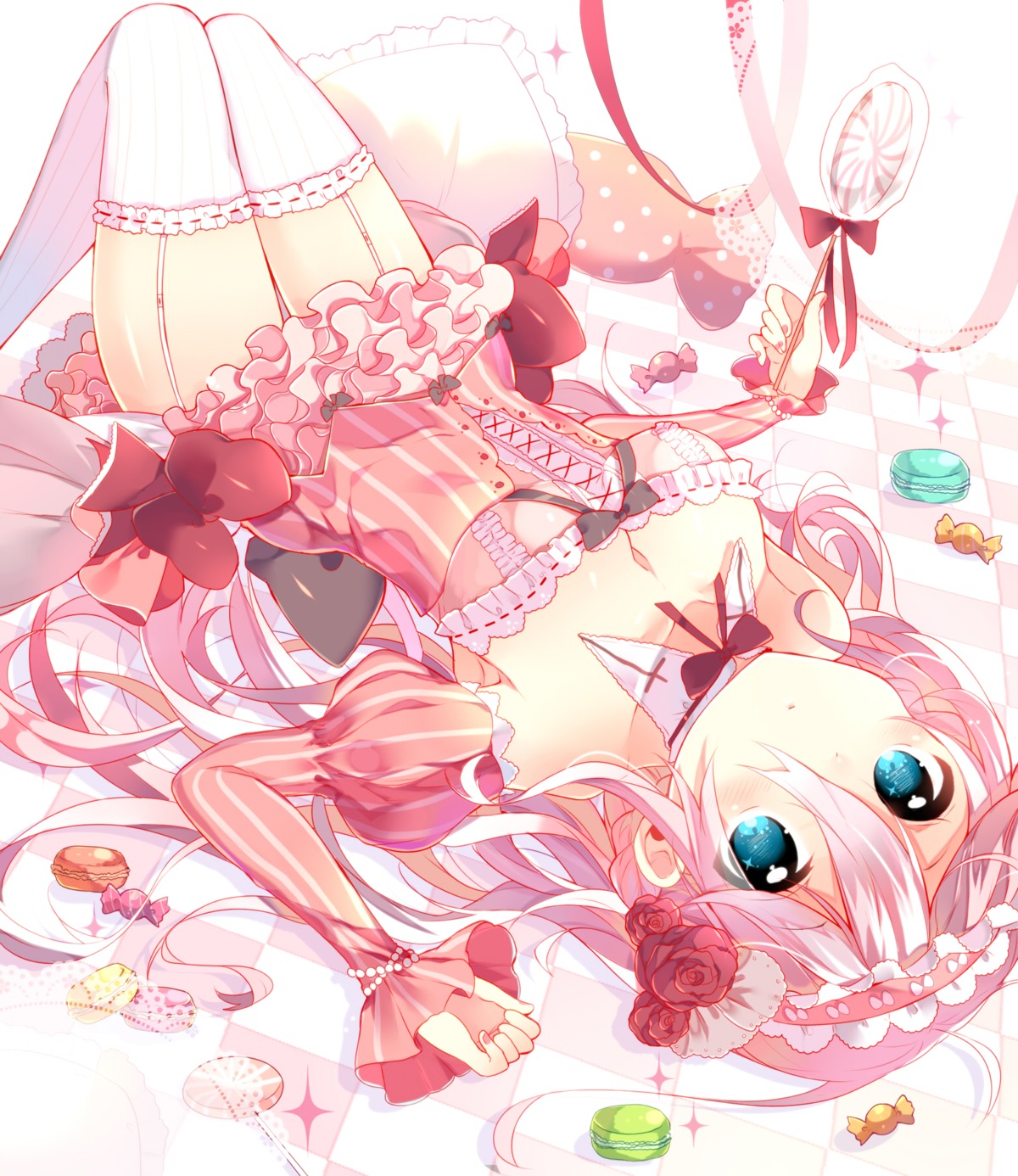 dress ia_(vocaloid) ikari stockings thighhighs vocaloid