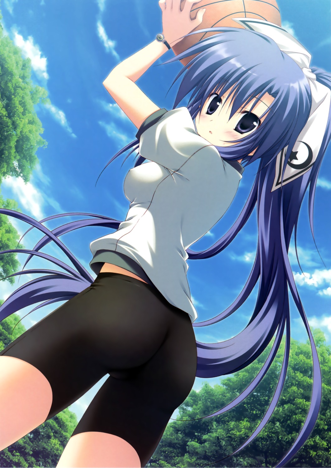 ass bike_shorts erect_nipples gakuou korie_riko tenguuji_aquarius_uzuki