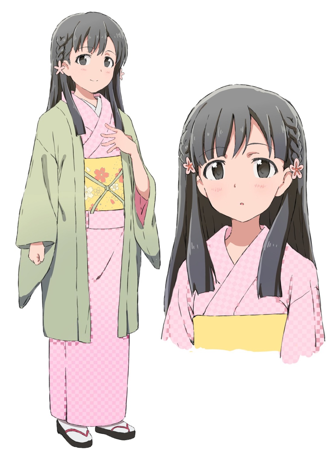 japanese_clothes kobayakawa_sae suika_tabeko the_idolm@ster the_idolm@ster_cinderella_girls