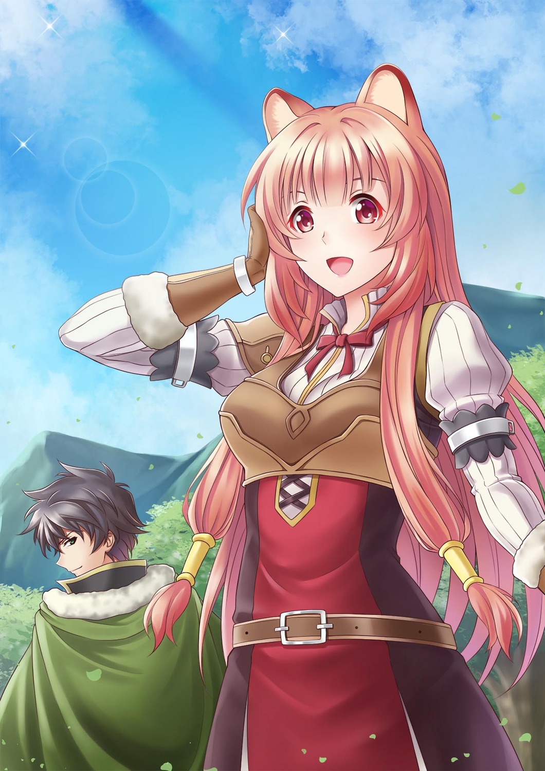 animal_ears armor iwatani_naofumi myudon18 raphtalia tate_no_yuusha_no_nariagari