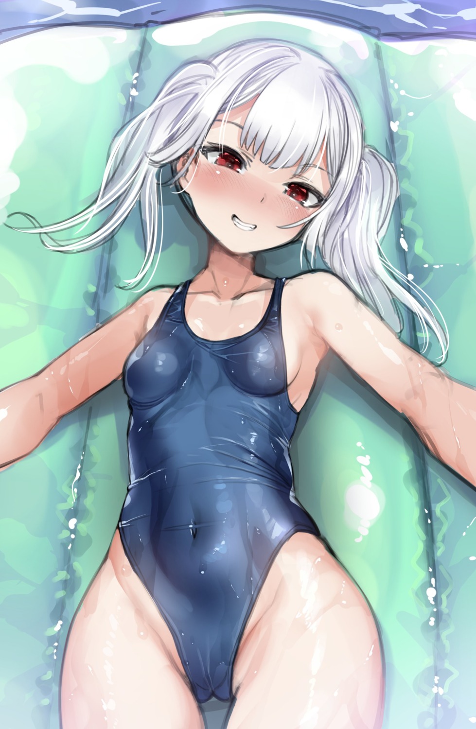 harigane_shinshi swimsuits wet