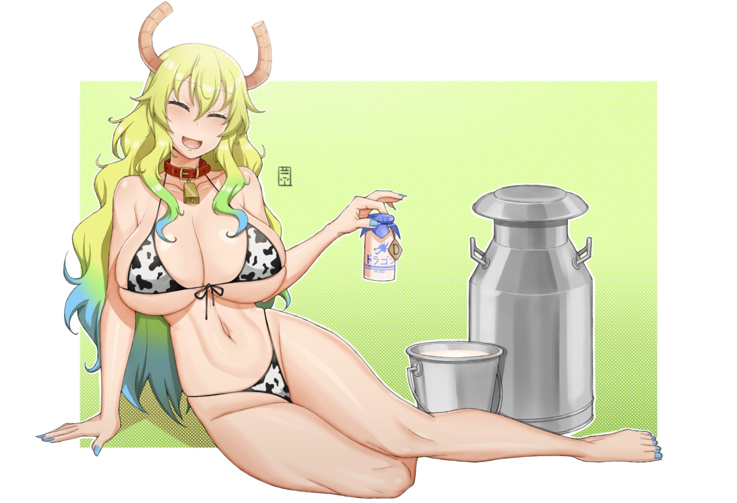 bikini handplug horns kobayashi-san_chi_no_maid_dragon quetzalcoatl_(kobayashi-san_chi_no_maid_dragon) swimsuits