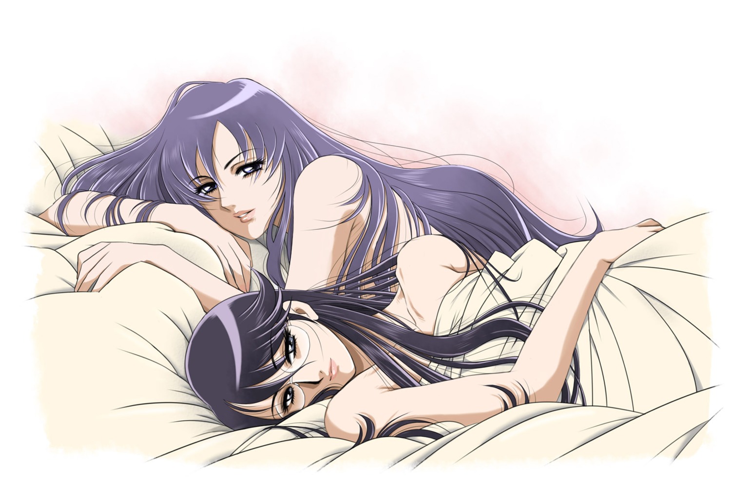 heartcatch_precure! kurumi_momoka megane naked precure sabachiyo_land sheets tsukikage_yuri