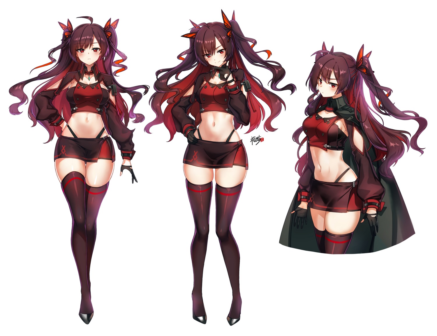 cleavage kyjsogom pantsu thighhighs