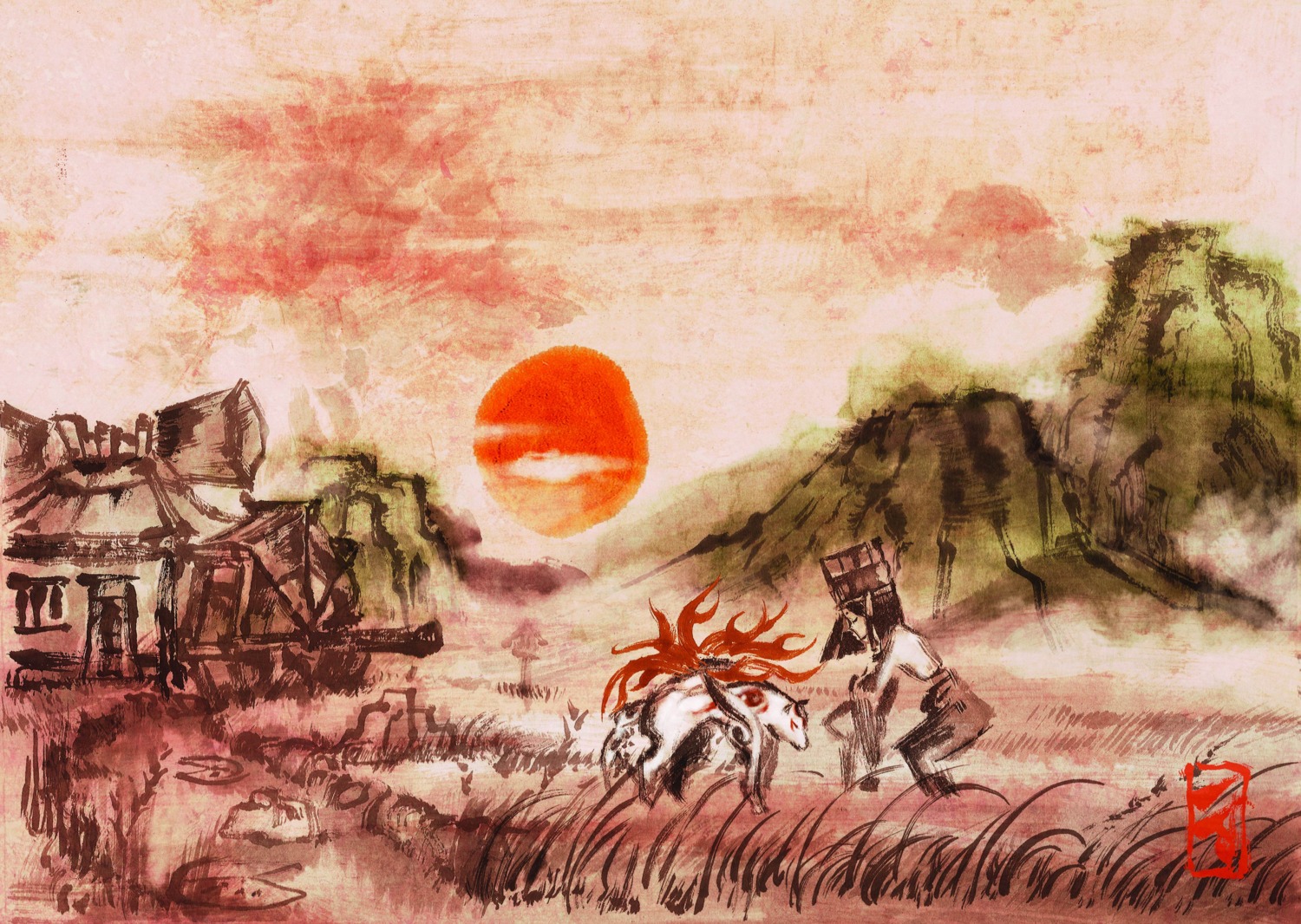 amaterasu landscape ookami