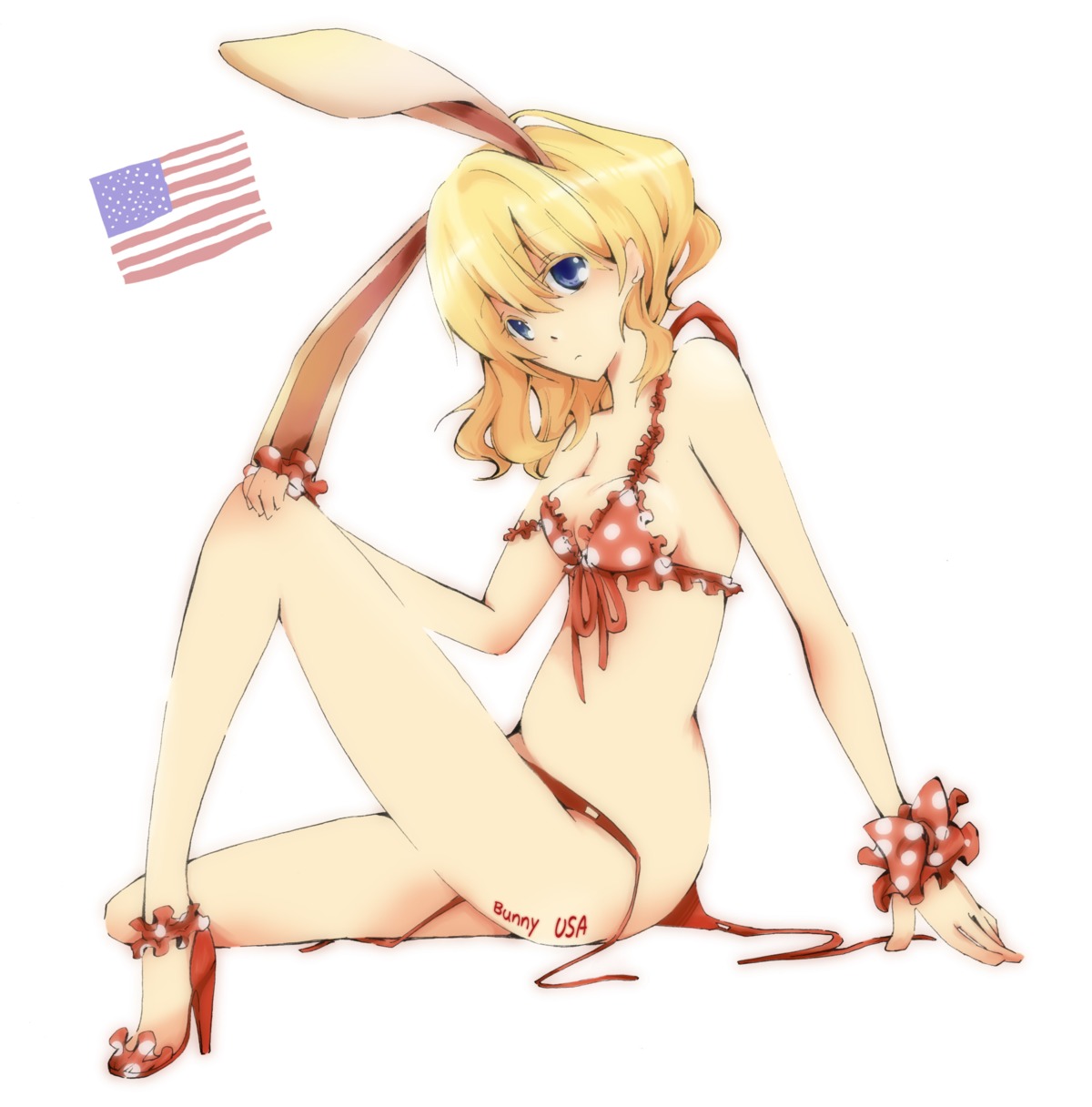 america bikini cleavage genderswap hetalia_axis_powers moco_(pixiv318115) swimsuits