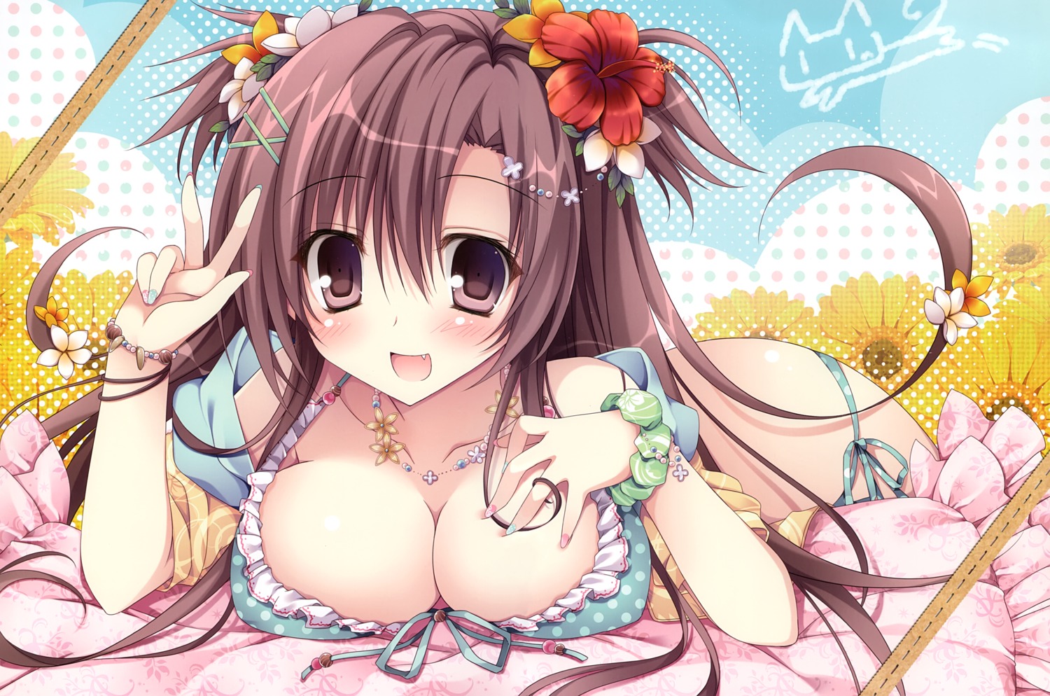 bra nanaroba_hana open_shirt pantsu string_panties