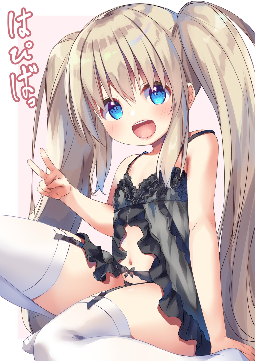 asa_no_ha garter_belt lingerie loli pantsu see_through stockings thighhighs