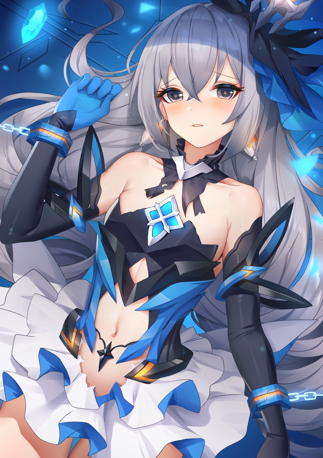 armor benghuai_xueyuan bondage bronya_zaychik honkai_impact torn_clothes wu_ganlan_cai