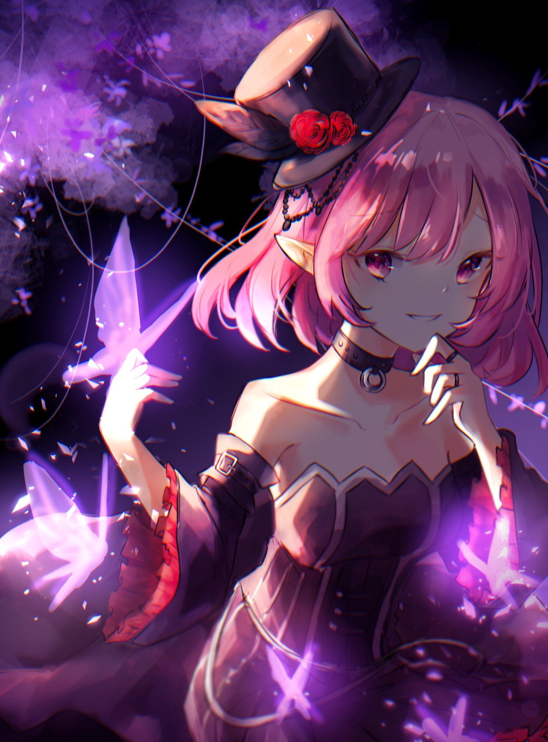 dress lucid maplestory miyu_(miy_u1308) pointy_ears