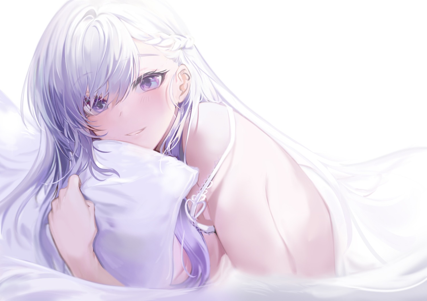 azur_lane belfast_(azur_lane) sheets topless yuki_(asayuki101)
