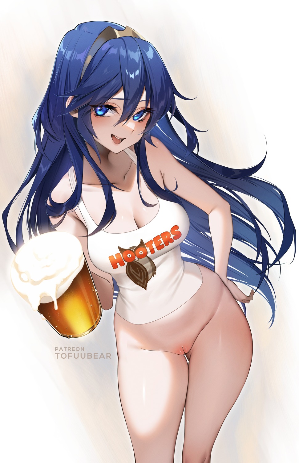 bottomless fire_emblem fire_emblem_kakusei hooters lucina_(fire_emblem) pussy tofuubear uncensored