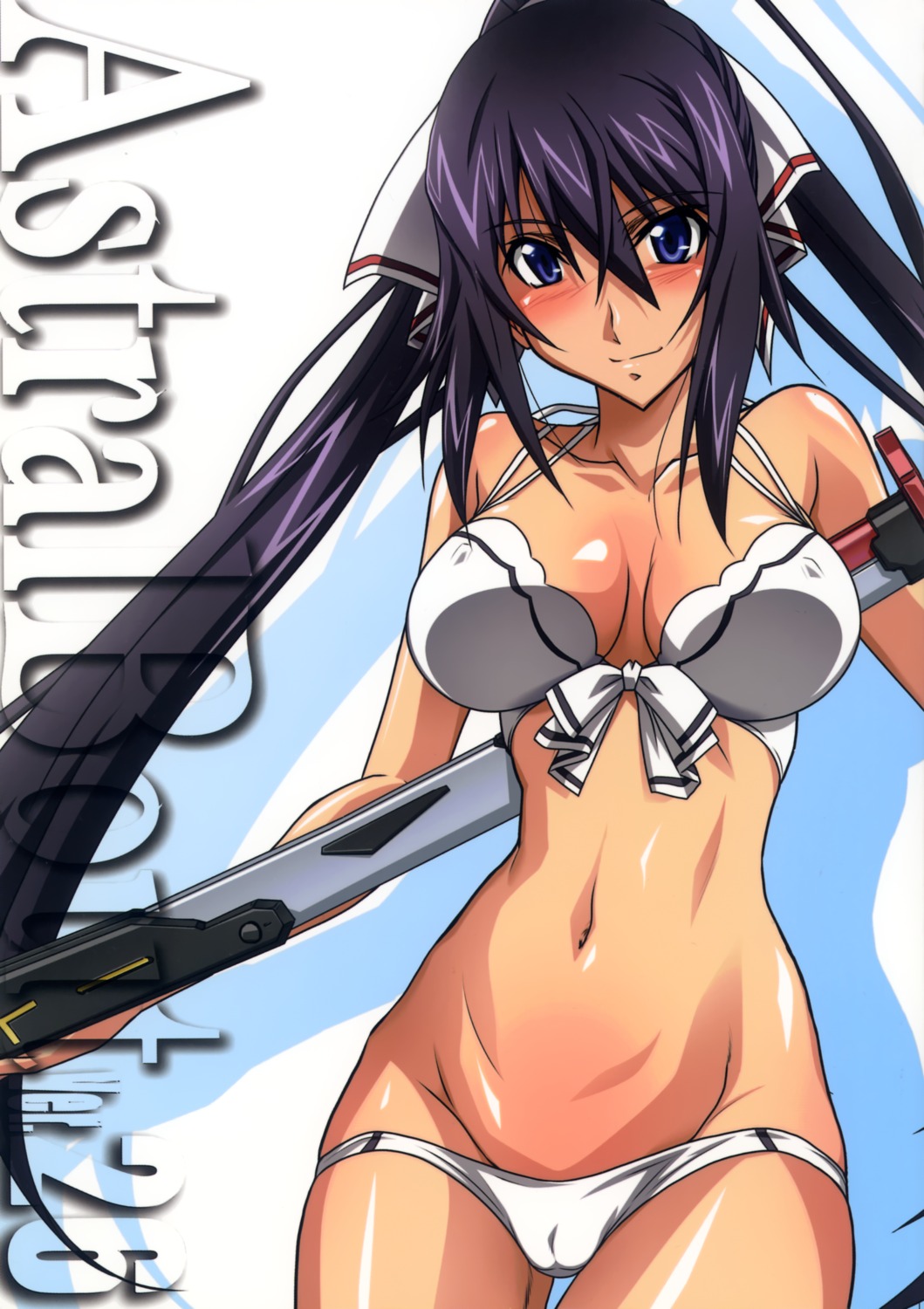 bikini cameltoe cleavage erect_nipples infinite_stratos mutou_keiji shinonono_houki studio_triumph swimsuits