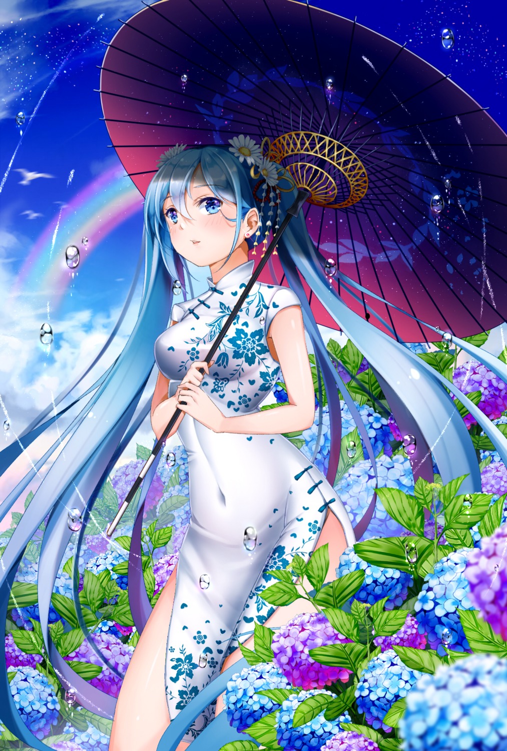 chinadress douyacai hatsune_miku umbrella vocaloid