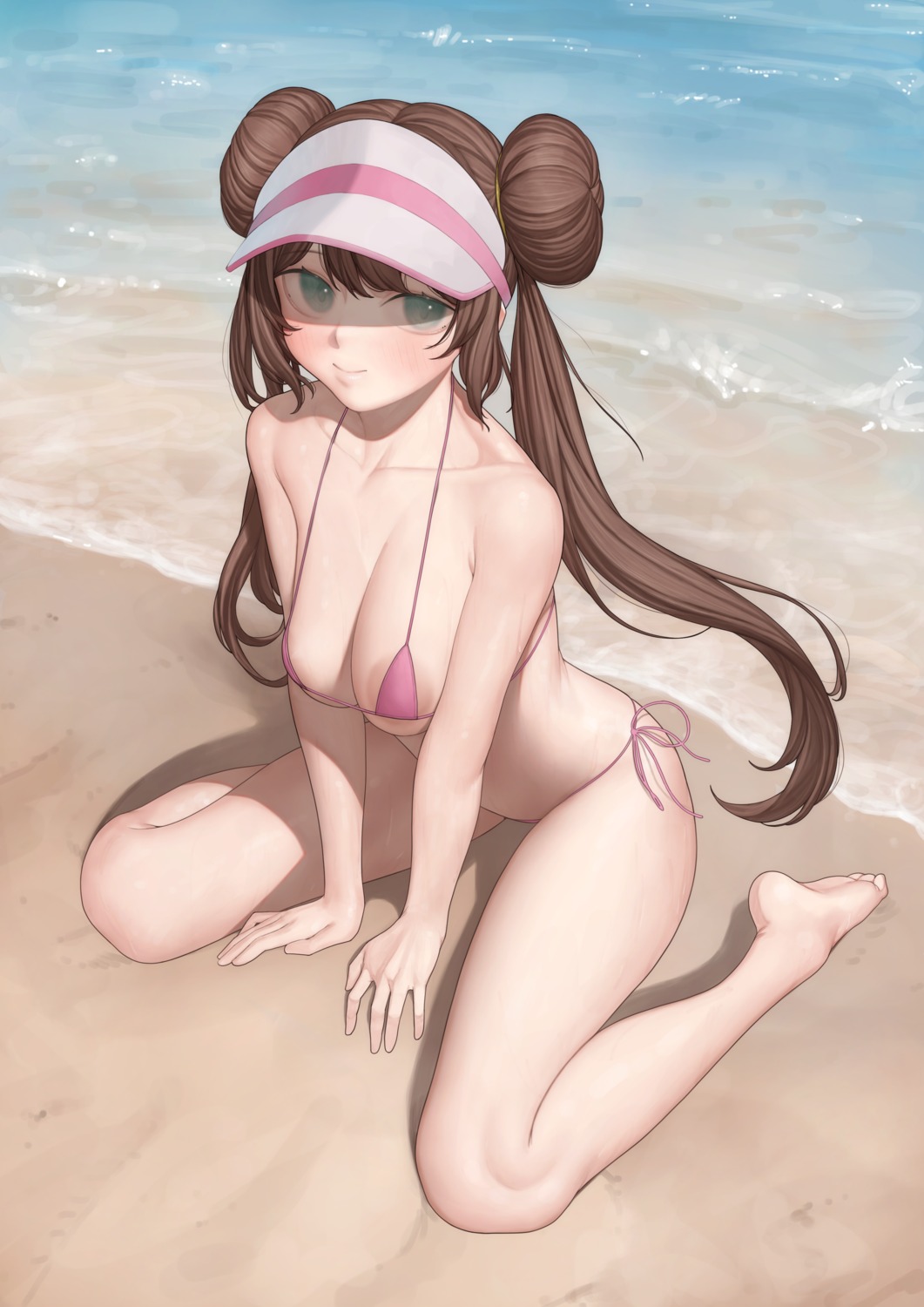 areola bikini mei_(pokemon) ni_(221) pokemon pokemon_b2w2 swimsuits