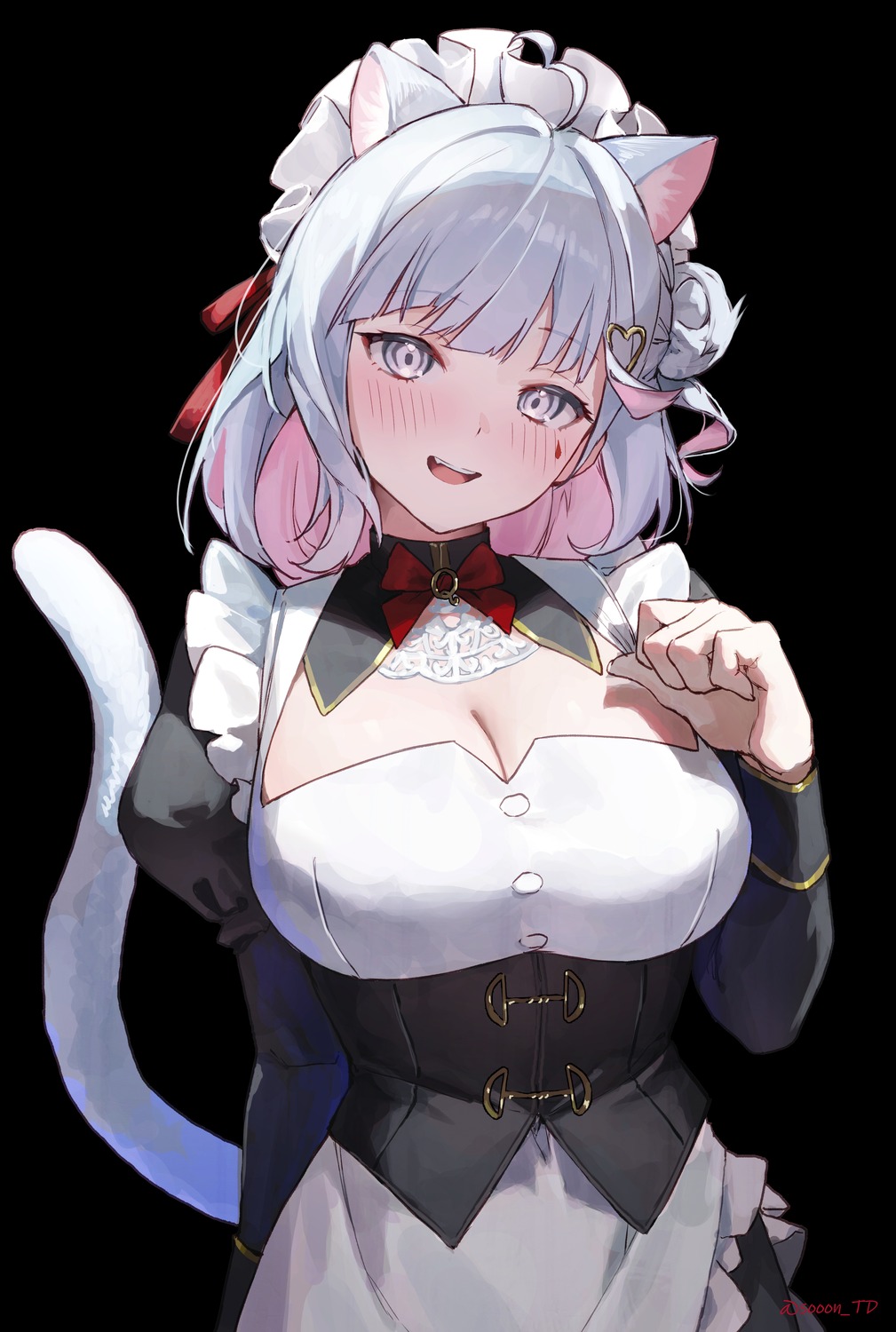 animal_ears maid nekomimi sooon tail