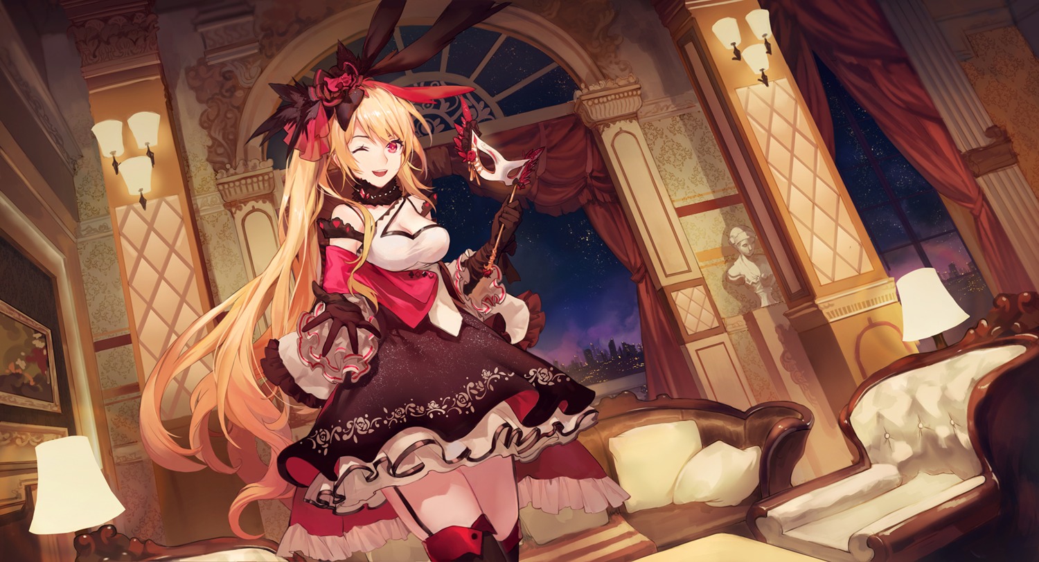 amyuusa_(forever_7th_capital) cleavage criin dress forever_7th_capital stockings thighhighs